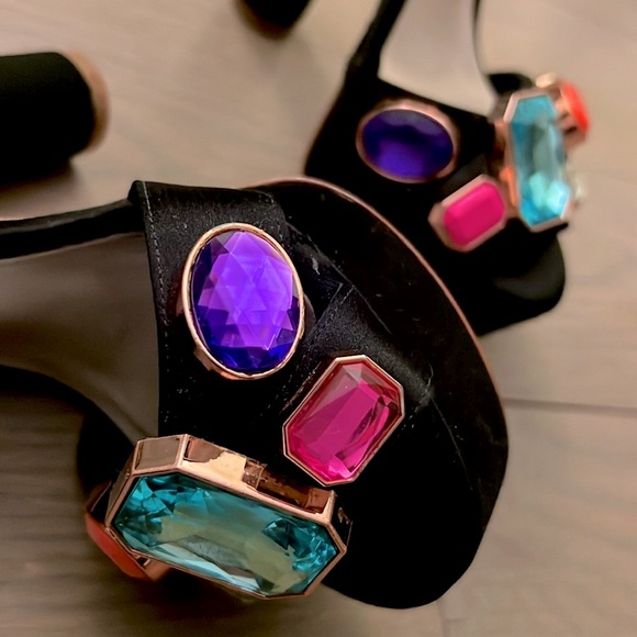 Sophia Webster Amanda Gem Embellished Platform Heels with ADDED GEMS π©·ππ - Picture 5 of 16